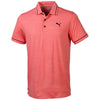 Puma Golf Men's Georgia Peach Cloudspun Monarch Golf Polo