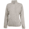 Charles River Women's Oatmeal Heather Heathered Fleece Pullover