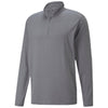 Puma Golf Men's Quiet Shade Heather Cloudspun Grey Label Quarter Zip