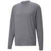 Puma Golf Men's Quiet Shade Heather Cloudspun Grey Label Crewneck Sweater