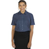Edwards Women's Navy Essential Broadcloth Shirt