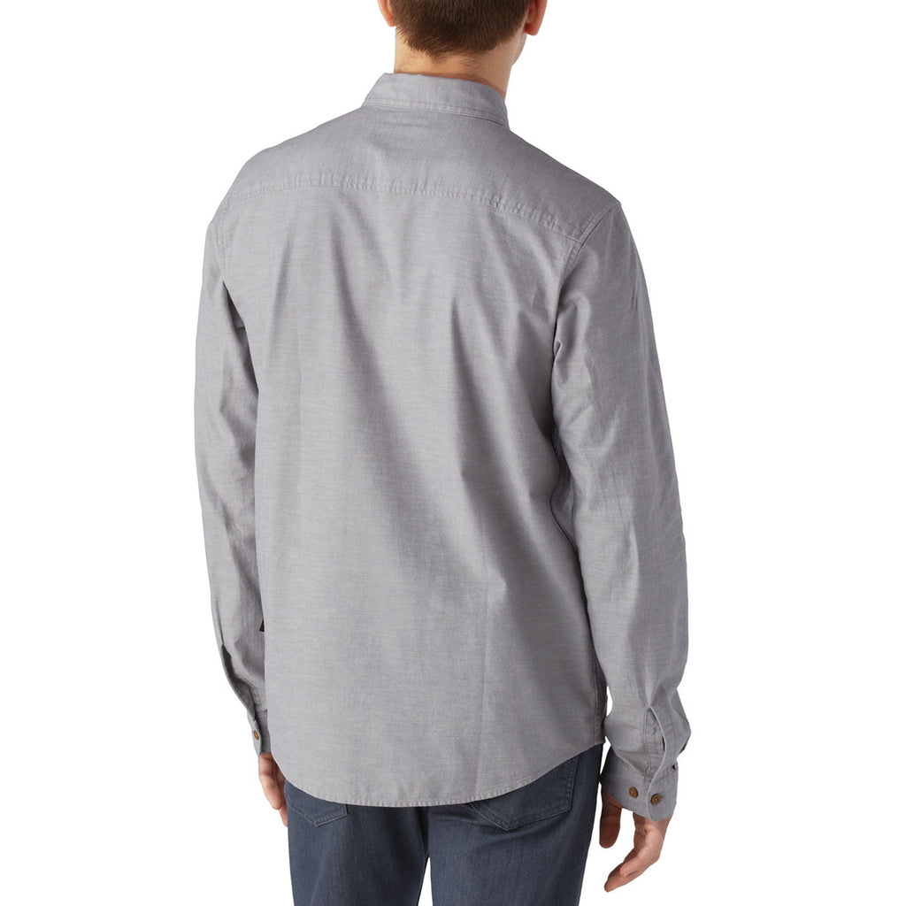 Patagonia Men's Feather Grey Long Sleeved Bluffside Shirt