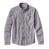 Patagonia Men's Feather Grey Long Sleeved Bluffside Shirt