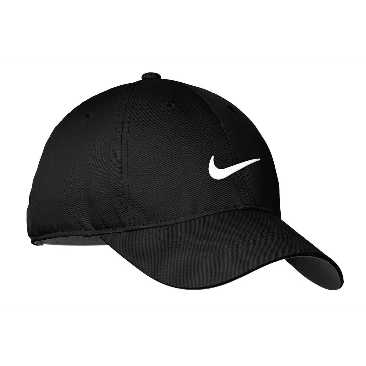 schrijven bestuurder Cyclopen Custom Logo Nike Golf Black Dri-FIT Swoosh Front Cap | Add Your Logo