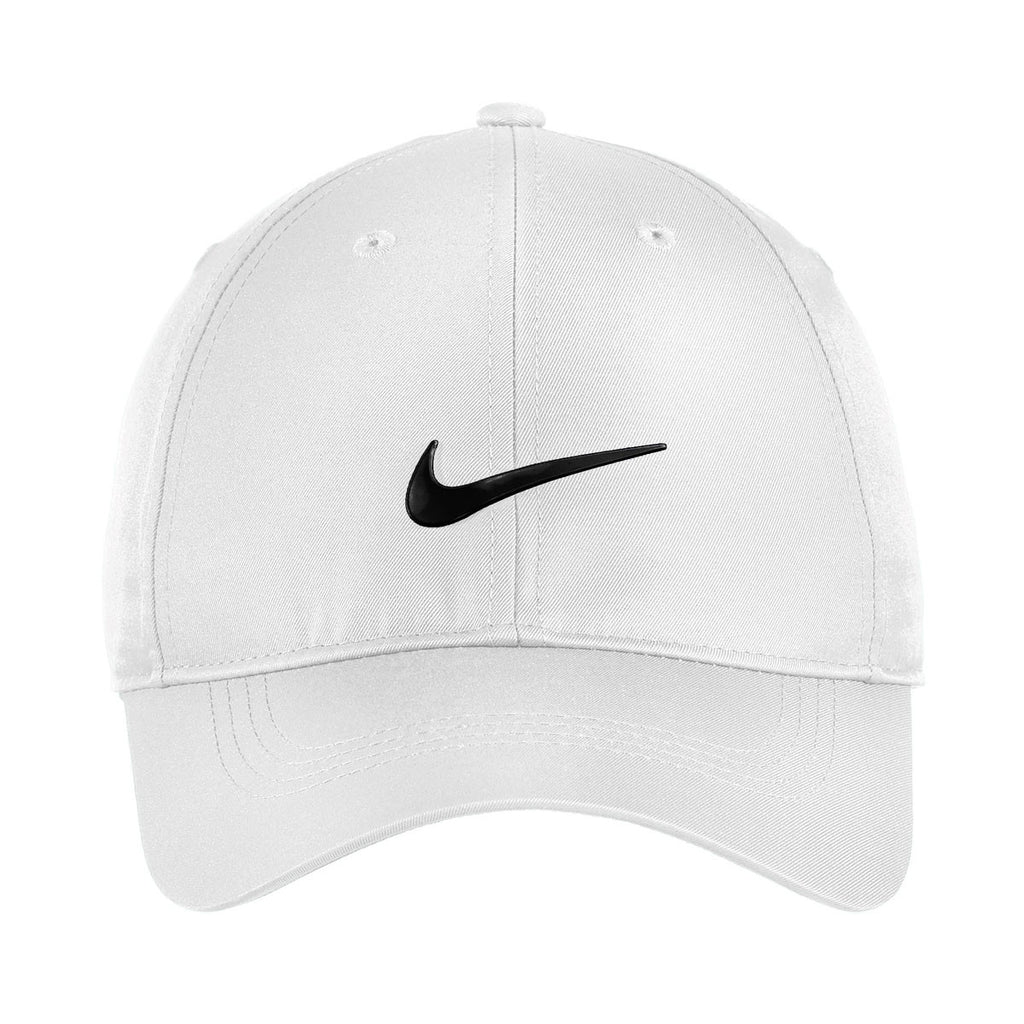 Custom Nike Golf White Dri-FIT Swoosh Front Cap | Nike Cap