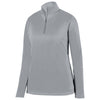 Augusta Women's Athletic Grey Wicking Fleece Pullover