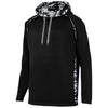 Augusta Sportswear Men's Black/Black Mod Camo Hooded Pullover Sweatshirt