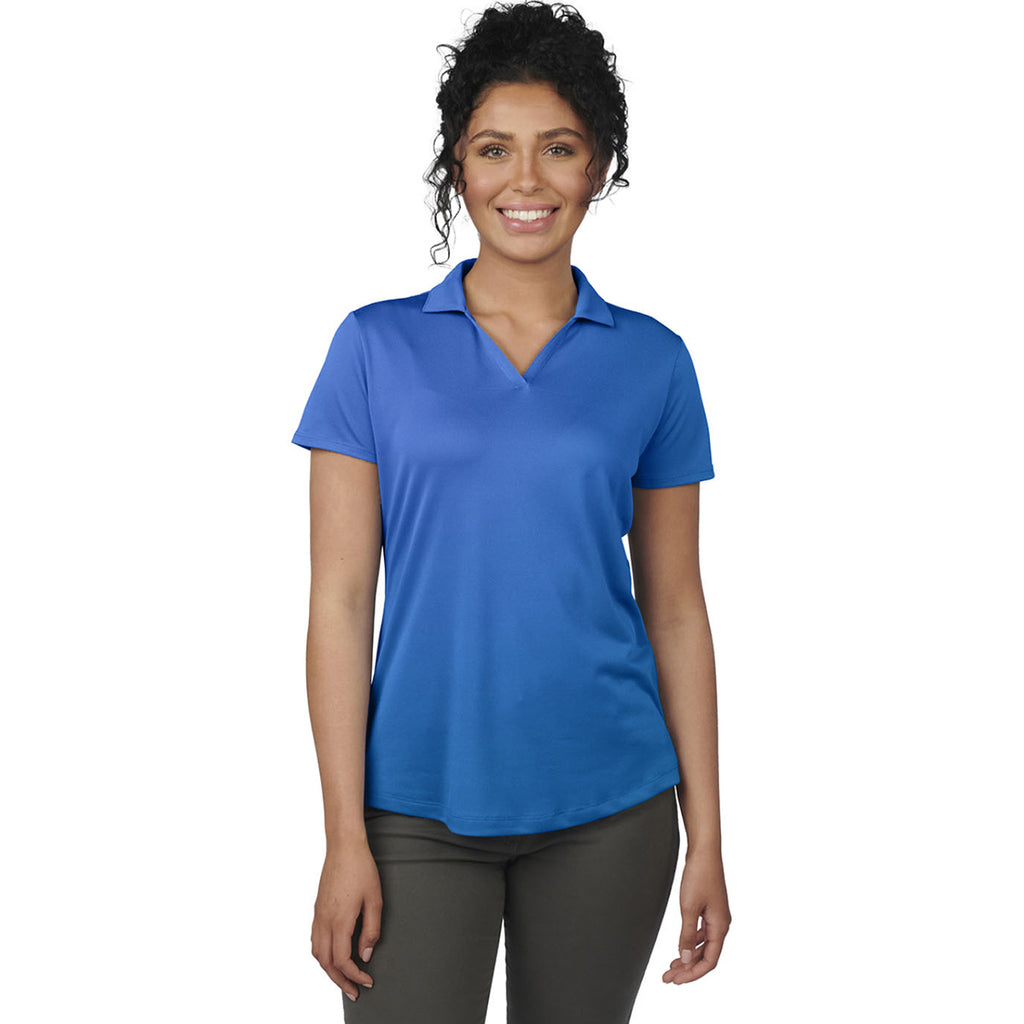 Edwards Women's French Blue Mini-Pique Snag Proof Polo