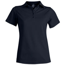 Edwards Women's Navy Hi-Performance Mesh Short Sleeve Polo