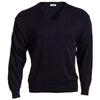Edwards Men's Navy V-Neck Acrylic Sweater