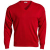 Edwards Men's Red V-Neck Acrylic Sweater