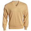 Edwards Men's Khaki V-Neck Acrylic Sweater