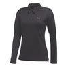 Puma Golf Women's Black Long Sleeve Polo