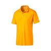 Puma Golf Men's Zinnia Orange Essential Pounce Golf Polo Cresting
