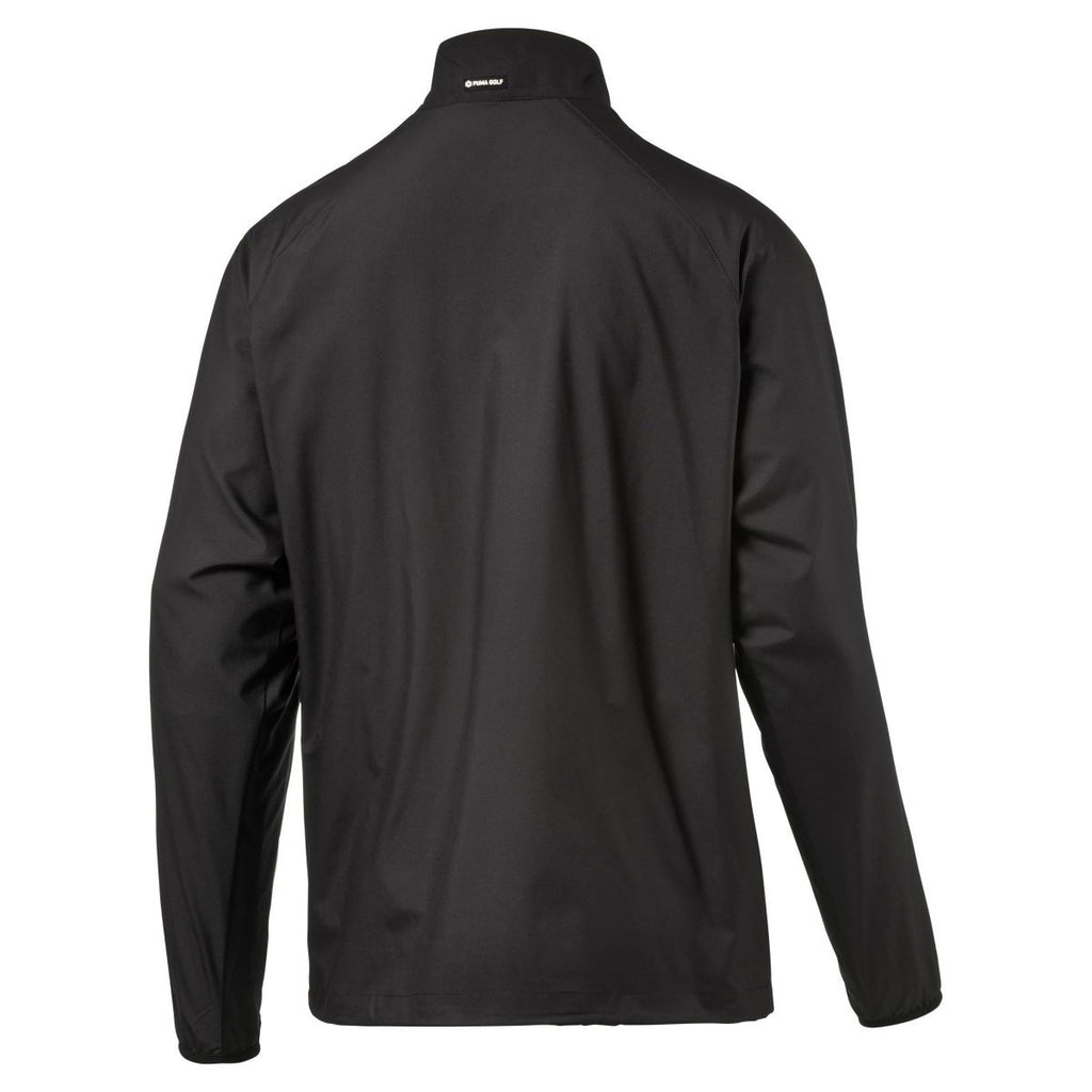 Puma Golf Men's Black 1/2 Zip Wind Golf Jacket