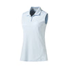 Puma Golf Women's Cool Blue Pounce Sleeveless Golf Polo Cresting