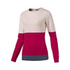Puma Golf Women's Pink Dogwood Colorblock Golf Sweater