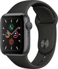 Apple Watch Series 5 (GPS) 40mm Space Gray Aluminum Case with Black Sport Band - Space Gray Aluminum