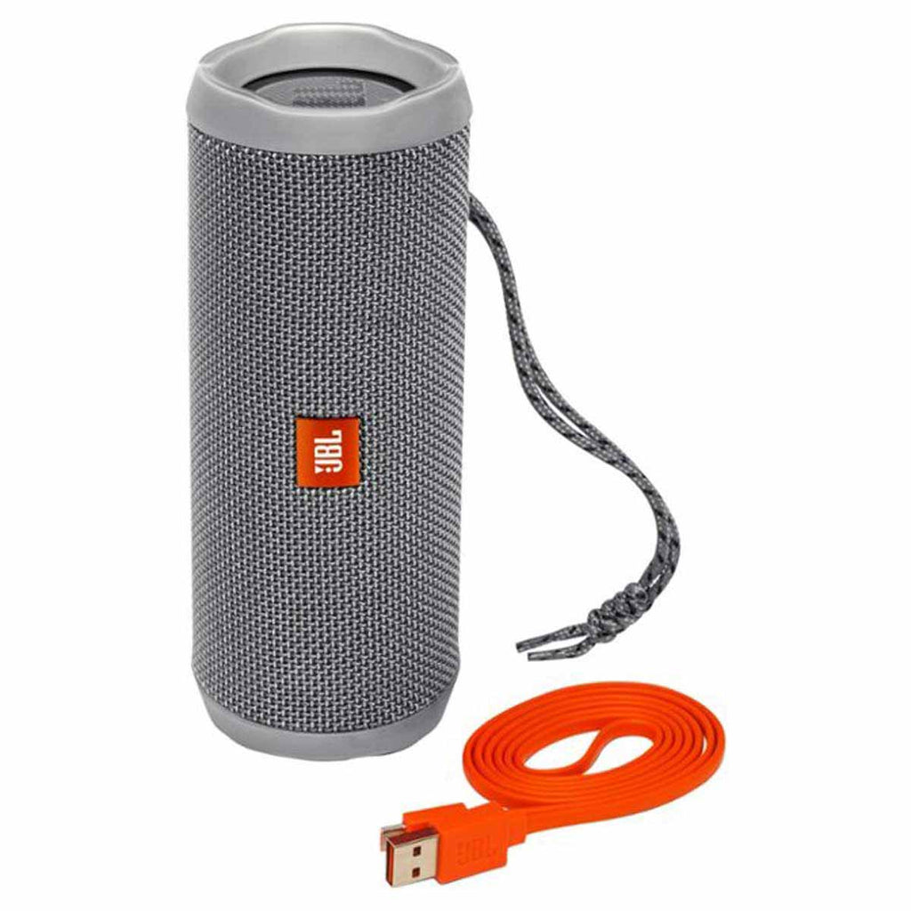 JBL Grey Flip 4 Portable Bluetooth Speaker
