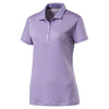 Puma Golf Women's Purple Rose Jacquard Golf Polo