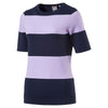 Puma Golf Women's Purple Rose/Peacoat Short Sleeve Golf Sweater