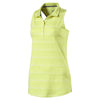 Puma Golf Women's Sunny Lime Sleeveless Racerback Golf Polo