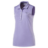 Puma Golf Women's Purple Rose Pounce Sleeveless Golf Polo