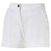 Puma Golf Women's Bright White Solid Shorts Shorts