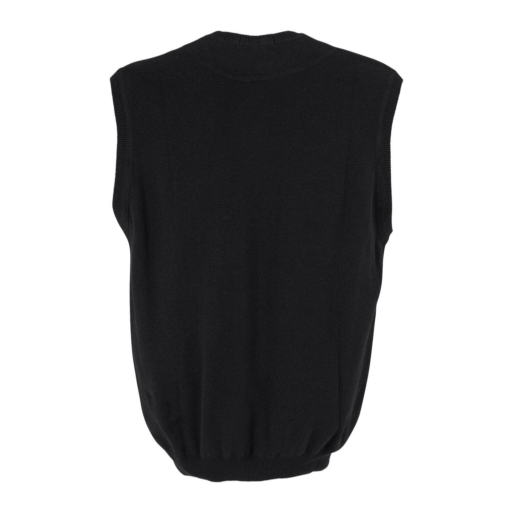 Vantage Men's Black Milano Knit Sweater Vest