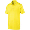 Puma Golf Men's Blazing Yellow Rotation Stripe Golf Polo