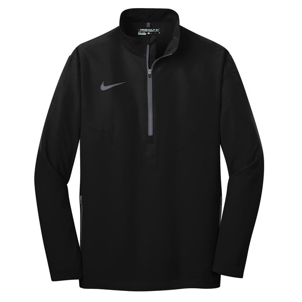 Nike Golf Mens Black L/S Quarter Zip Wind Shirt