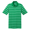 Nike Men's Green Dri-FIT S/S Tech Stripe Polo