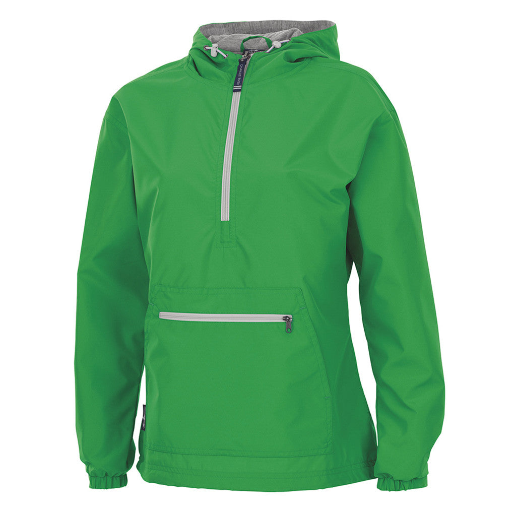 Charles River Women's Kelly Green Chatham Anorak Solid