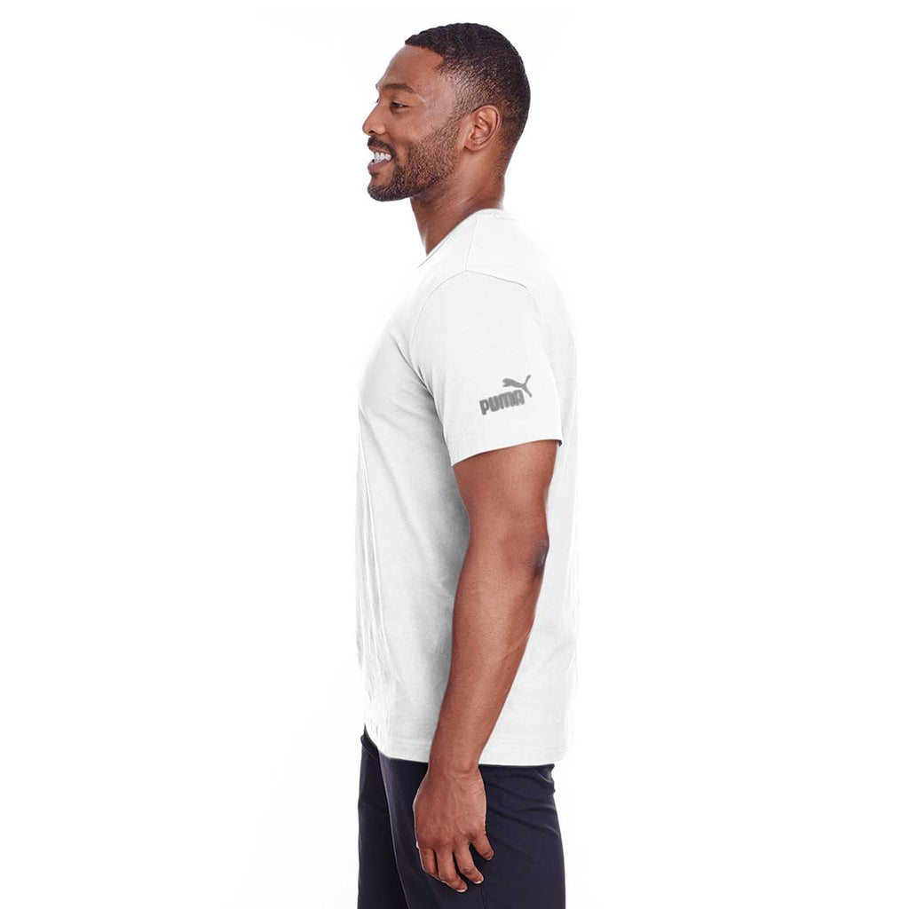 Puma Sport Men's White/Quiet Shade Essential Logo T-Shirt