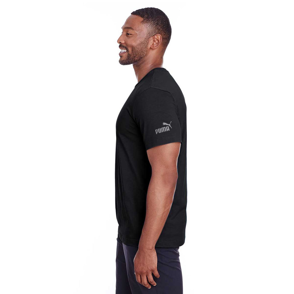 Puma Sport Men's Black/Quiet Shade Essential Logo T-Shirt