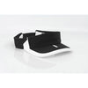 Pacific Headwear Black/White Adjustable M2 Performance Sideline Visor