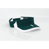 Pacific Headwear Dark Green/White Adjustable M2 Performance Sideline Visor