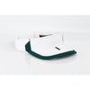 Pacific Headwear White/Dark Green Adjustable M2 Performance Sideline Visor