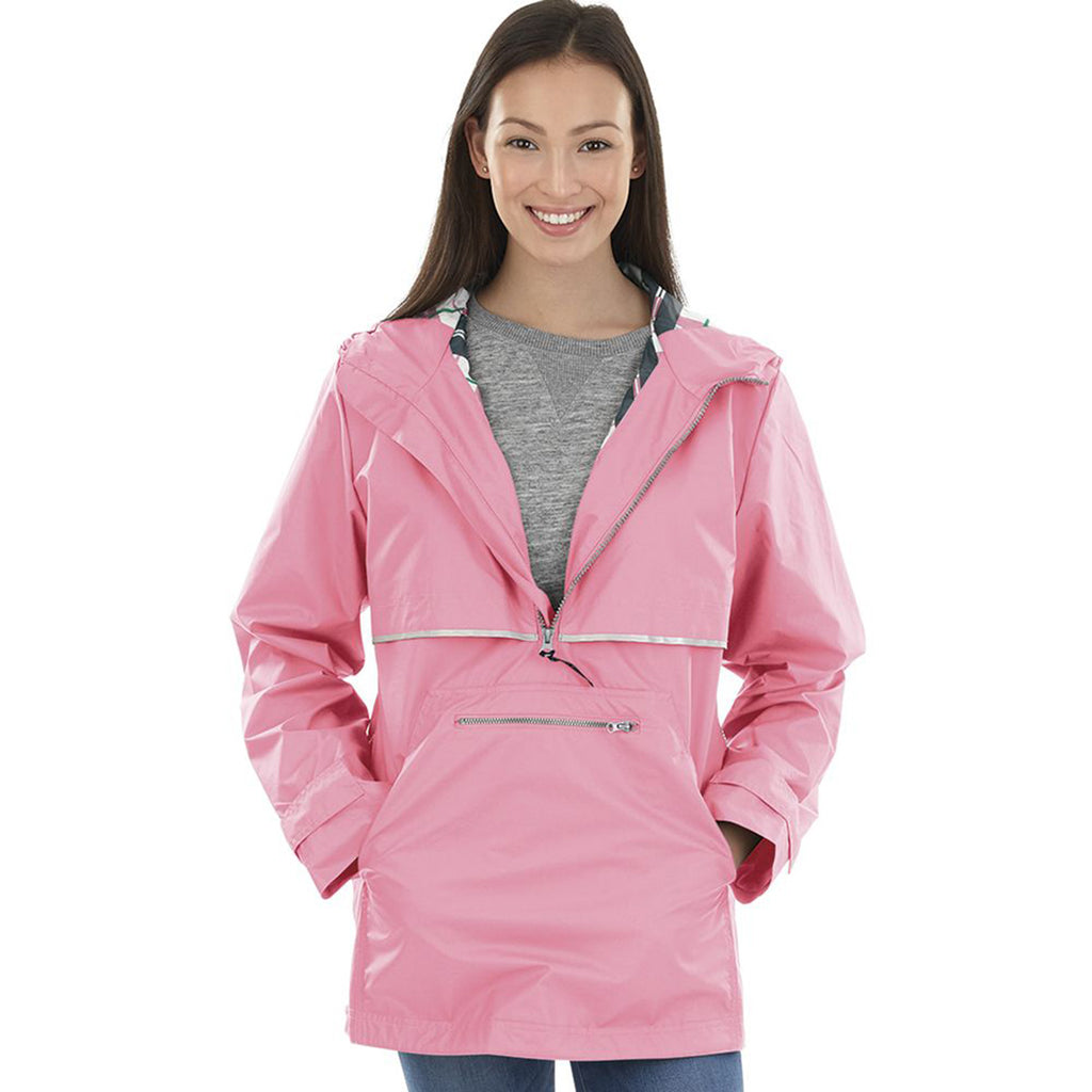 Charles River Women's Neon Pink New Englander Pullover