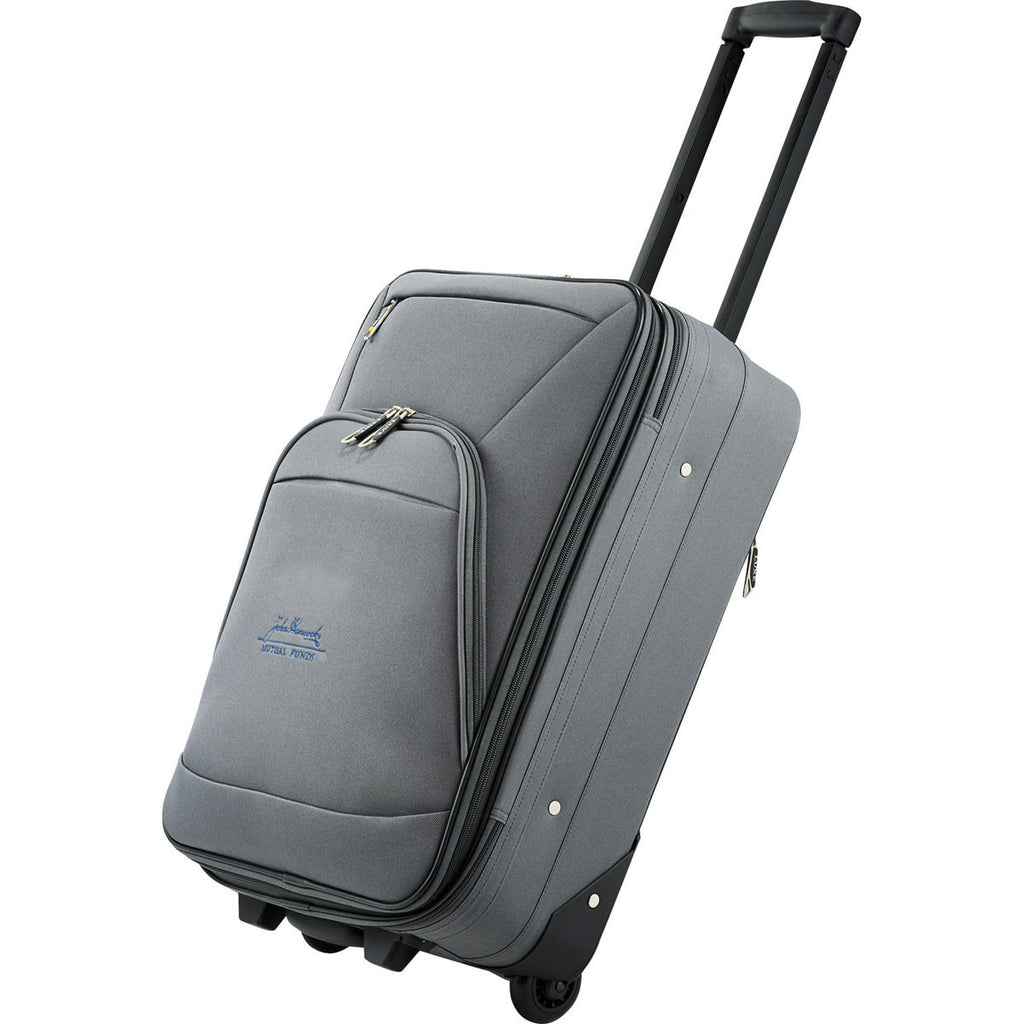 Luxe Grey Expandable Carry-On Luggage