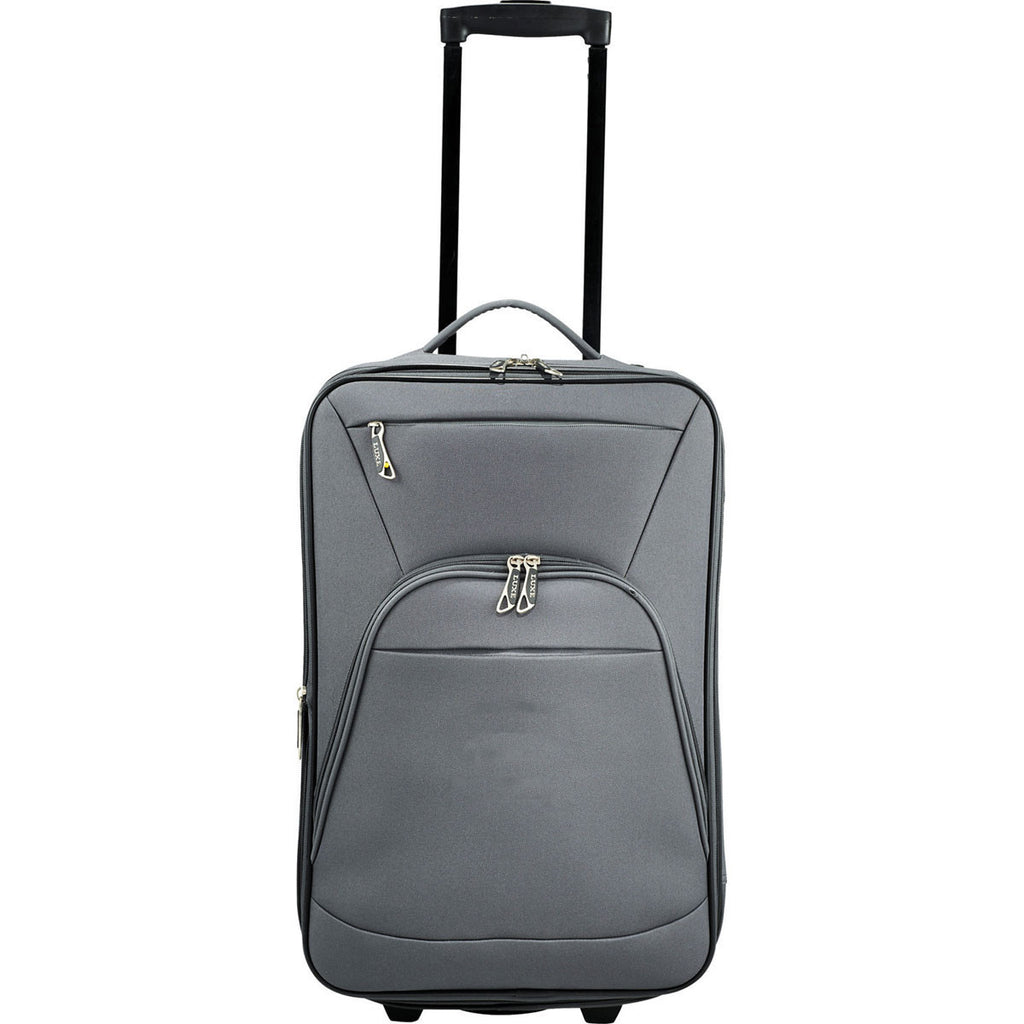 Luxe Grey Expandable Carry-On Luggage