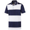 Puma Golf Men's Bright White/Peacoat Rugby Polo