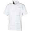 Puma Golf Men's Bright White/Barbados Cherry Fusion Dot Golf Polo