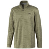 Puma Golf Men's Deep Lichen Green Alterknit Digi Camo Golf Quarter Zip