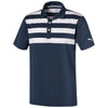 Puma Golf Men's Navy Pars and Stripes Golf Polo