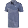 Puma Golf Men's Dark Denim Alterknit Jacquard Golf Polo