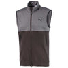 Puma Golf Men's Black/Quit Shade Cloudspun Warm-Up Golf Vest