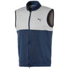 Puma Golf Men's Peacoat/Bright White Cloudspun Warm-Up Golf Vest