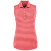 Puma Golf Women's High Risk Red Rotation Stripe Sleeveless Polo