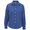 Edwards Women's French Blue Pinpoint Oxford Long Sleeve Shirt